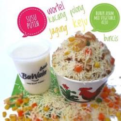 Paket Minum Bubur Ayam Mix Vegetable   Keju   Susu Putih