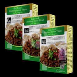 Trio Hemat 3 Rendang Jamur Tiram Kai Food 450g