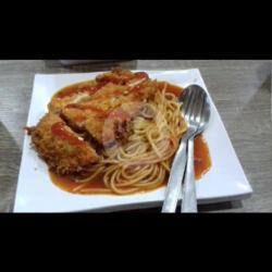 Paket Chicken Katsu Spaghetti