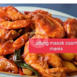 Udang Masak Asam Manis Nasi Putih