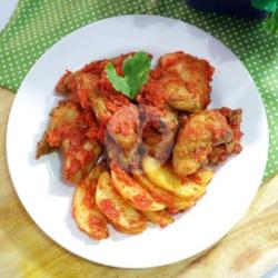 Nasi Ayam Cabe Merah  Tahu  Tempe Balado