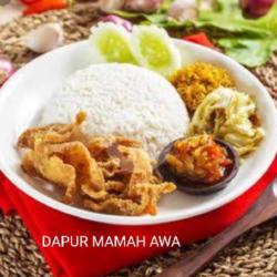 Naskul (nasi Kulit)chrispy Sambal Goreng