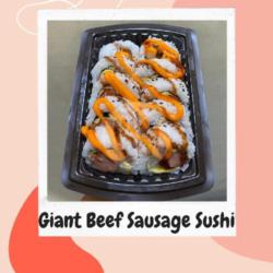 Giant Beef Sausage Sushi