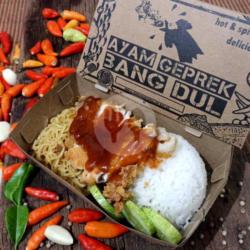 Paket Nasi Indomie Ayam Bbq Spicy