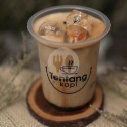 Cold Drink Coffee, Ice Coffee Milk Palm Sugar Flavour Vanilla Cup Standart (kecil)