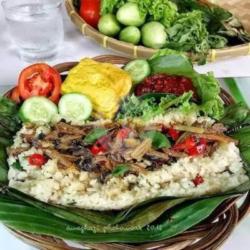 Nasi Bakar Teri / Ikan Asin