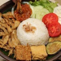 Nasi  Ikan Wader  Sayur  Sambel