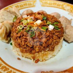 Nasi Tim   Pangsit 2pcs, Bakso 1pcs