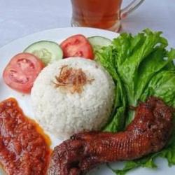 Nasi Ayam Kepala Bacem/ Bakar