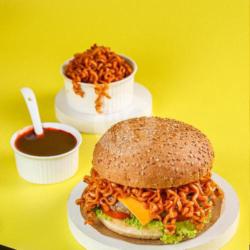 Spicy Samyang Cheese Burger