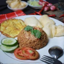 Nasi Goreng Bumbu Rendang Telur