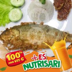 Nasi Bandeng  Es Nutrisari