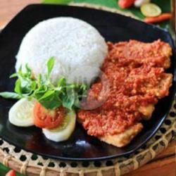 Nasi Plus Tempe Goreng Geprek