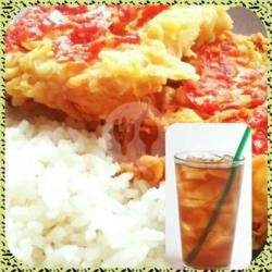 Nasi Telur Crispy Dan Minum