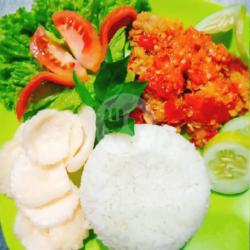 Nasi Jamur Krispy Geprek