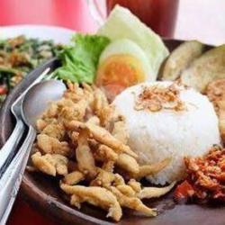 Paket Nasi   Wader   Tahu/tempe   Lalapan   Sambal   Teh