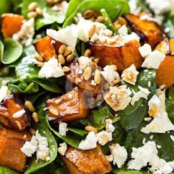 Roasted Pumpkin, Spinach And Feta Salad