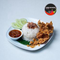 Nasi Uduk Ayam Cabe Bawang