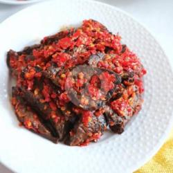 Nasi Rames   Paru Balado/paru Goreng