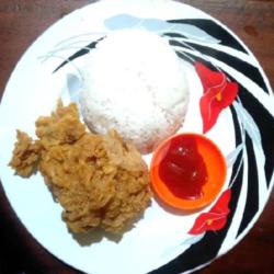 Nasi Ayam Kentucky   Free Esteh