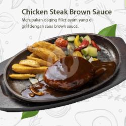 Chicken Steak Brown Sauce