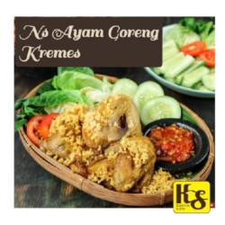 Nasi Ayam Kremes Paha