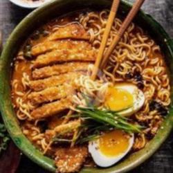 Spicy Miso Chicken Katsu Kuah Ramen.