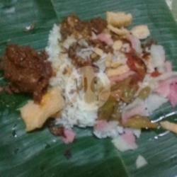 Nasih Gurih Rendang   Telur   Nasi   Pergedel