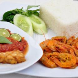 Nasi Lalapan Udang