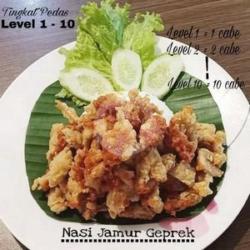 Nasi Jamur Geprek