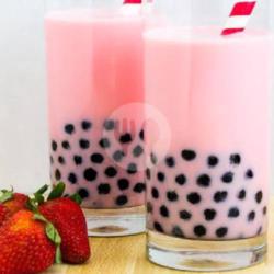 Strawberry Boba Milk