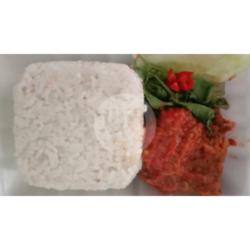 Nasi   Tempe Penyet