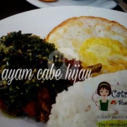 Nasi Ayam Cabe Ijo/ Gepuk