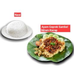 Nasi Ayam Ayam Geprek Sambel Hitam Kecap