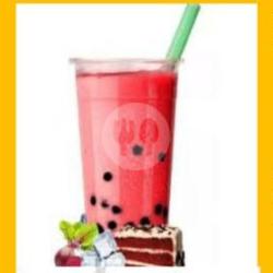 Ice Red Velvet Milk Boba