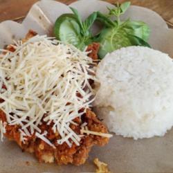 Nasi Ayam Geprek Keju Top