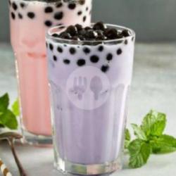 Blueberry Taro Mint Milk Tea