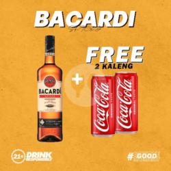 Promo Bacardi Spiced Gold Rum 750ml   Gratis 2 Coca Cola Kaleng 250ml