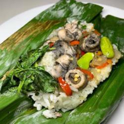 Nasi Bakar Cumi Sambal Hijau