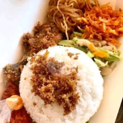 Paket Nasi Rames Ayam Goreng