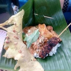 Nasi Pecel Sate Daging