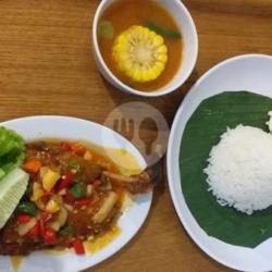 Nasi Bebek Masak Pedas