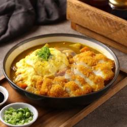 Fish Katsu Omelette Curry