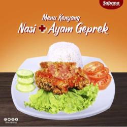 Nasi Ayam Sayap Sambal Geprek