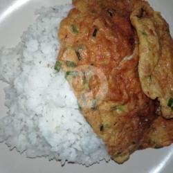 Nasi Telor Dadar Kornet