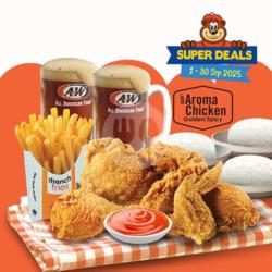 Super - 5 Aroma Chicken, Fries, Rice & Rb