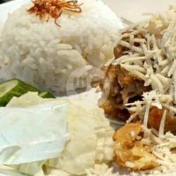 Telur Geprek Keju   Nasi