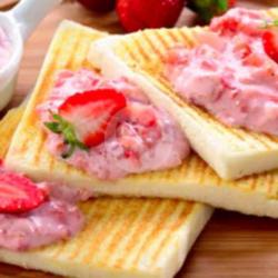 Roti Bakar Strawberry Susu Dan Keju