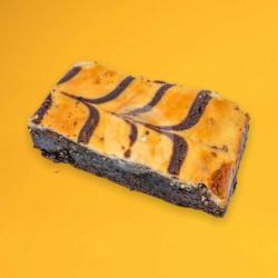Brownies Cheese Cream Slices