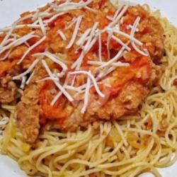 Spaghetti Ayam Geprek